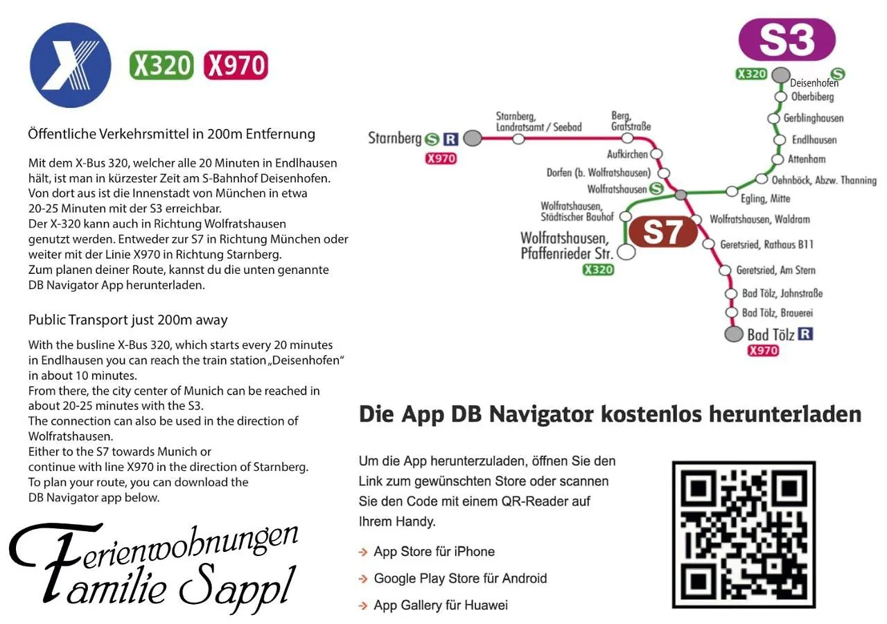Apartment Ferienwohnungen Familie Sappl Egling